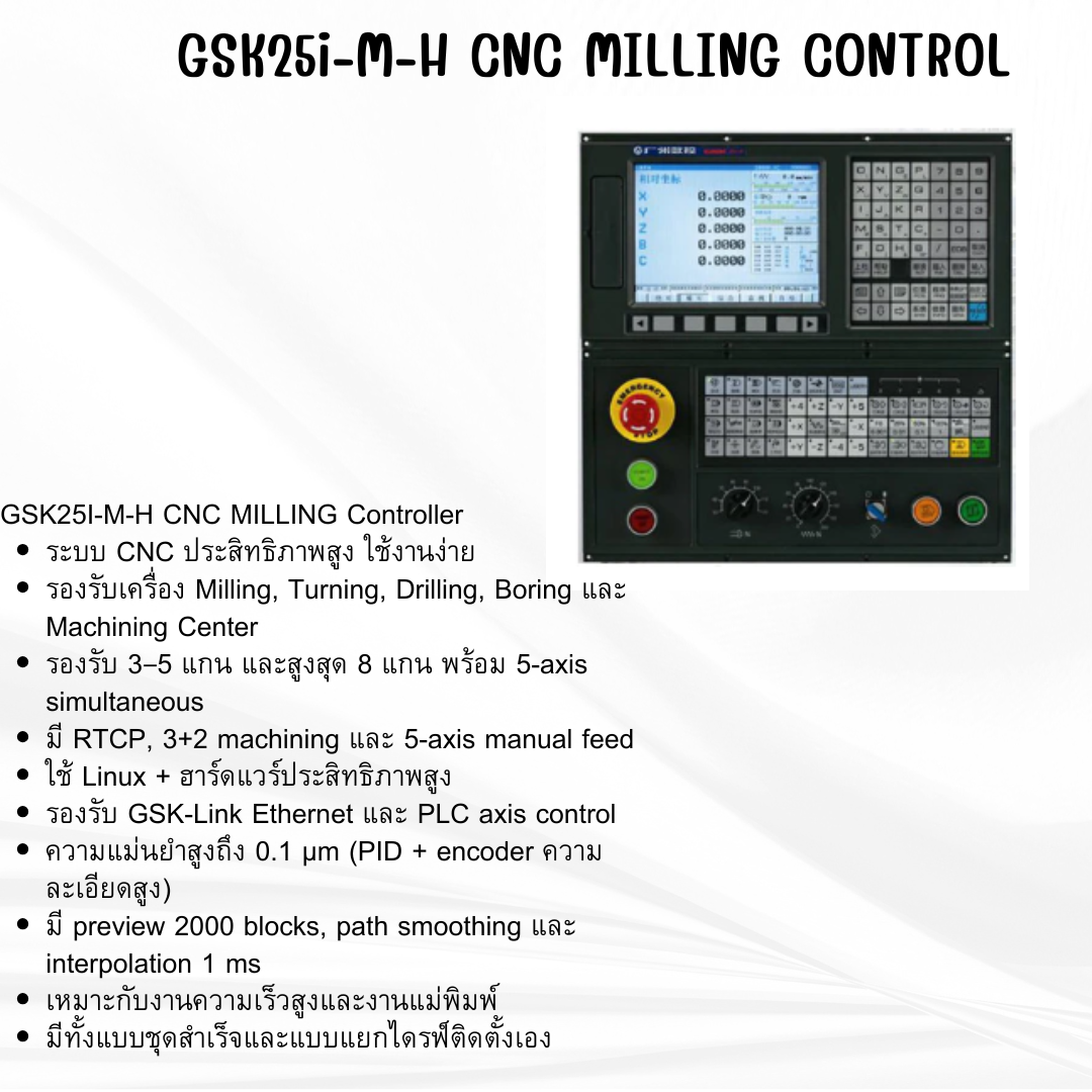 คอนโทรลเลอร์ GSK25I-M-H CNC MILLING